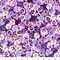 Fabric Hoffman Purple Pansy Flower Shoppe by the Quarter Yard W5482-14